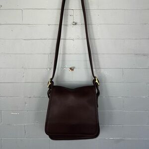 Vintage COACH LEGACY MEDIUM STUDIO FLAP bag MAHOGANY BROWN